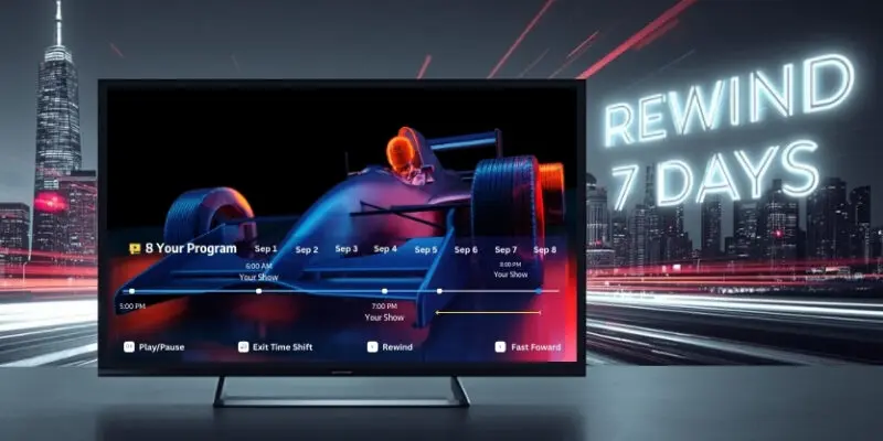 Seven-day rewind interface demonstrated on SuperBox S7 Max