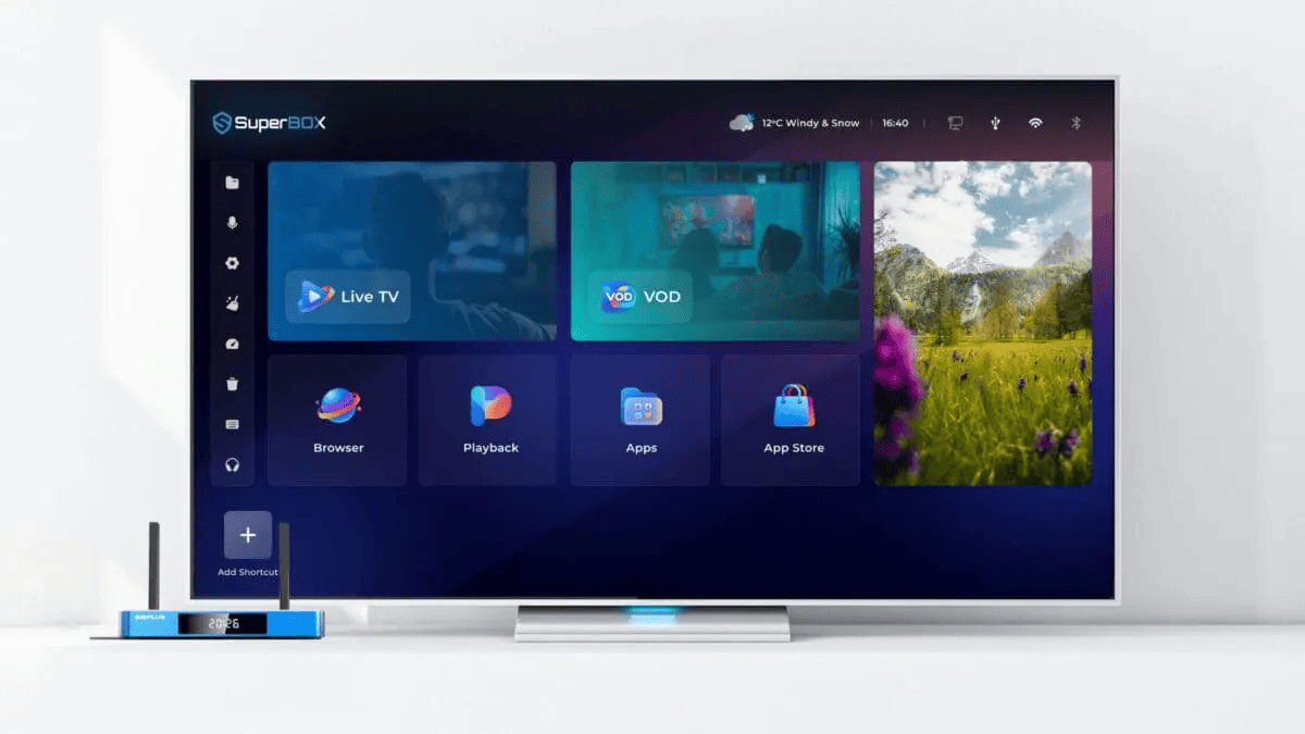 SuperBox S8 Plus redesigned interface