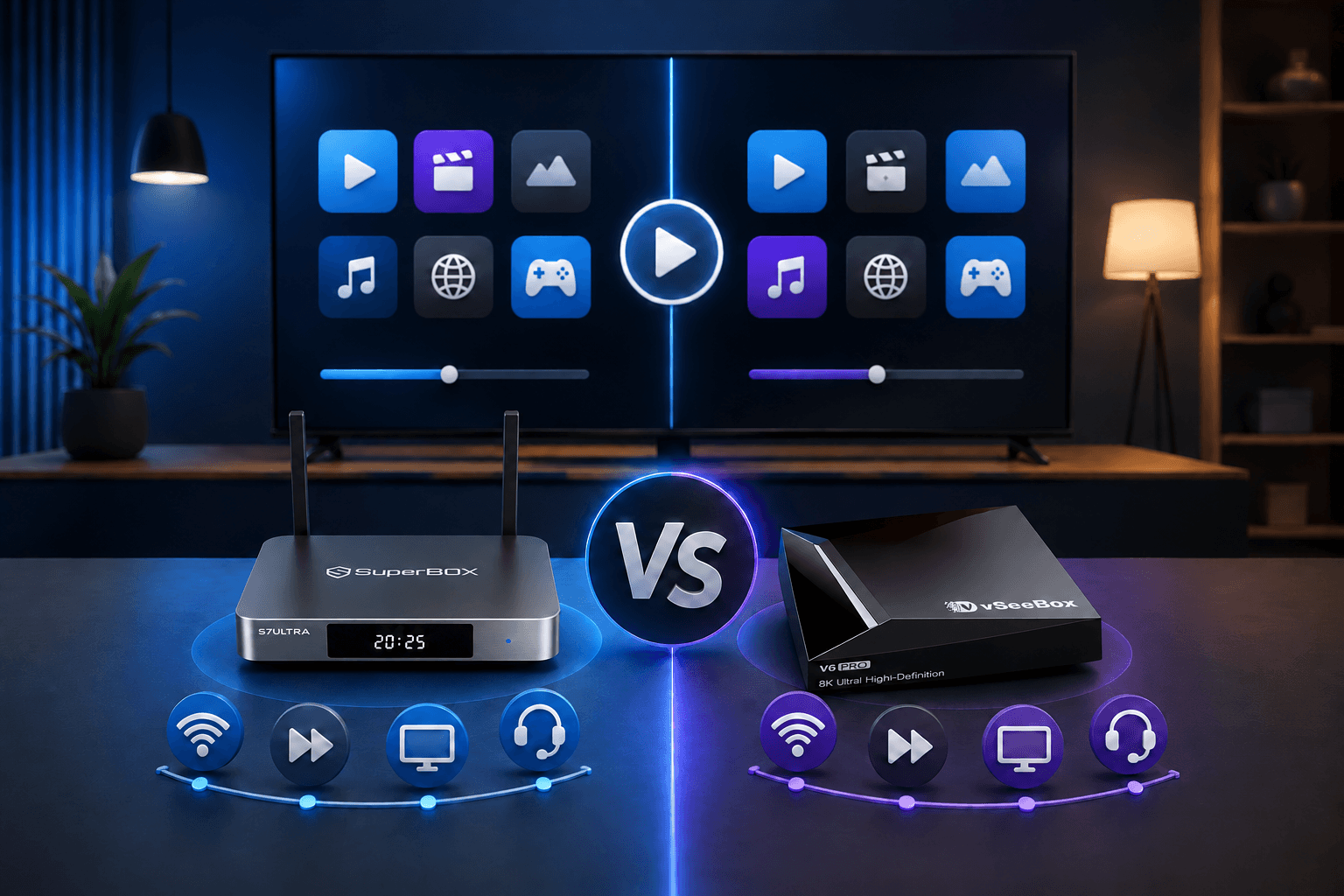 SuperBox vs vSeeBox: Hardware, Apps, Playback and Support Compared
